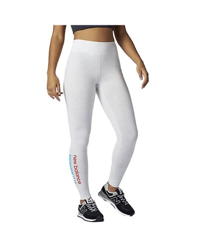 Sportleggings voor Dames New Balance Essentials Field Day Wit