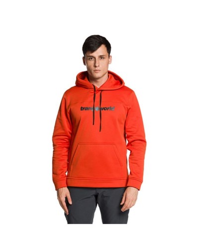 Felpa con Cappuccio Uomo Trangoworld Login V02 Rosso