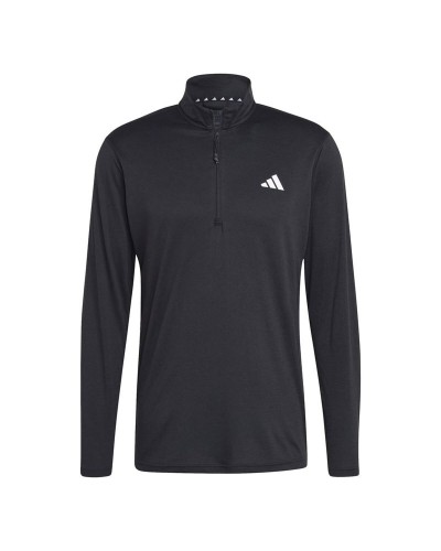 Felpa senza Cappuccio Uomo Adidas Tr-Es+ 1I4Zip Nero