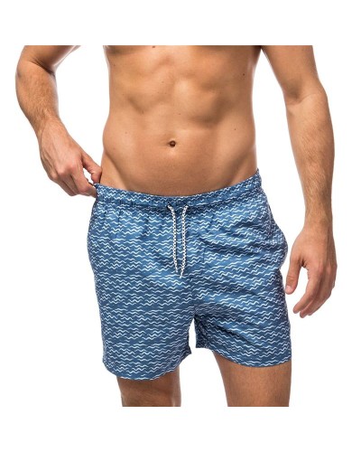 Herren Badehose Alphaventure Alphadventure Seawaves Denim