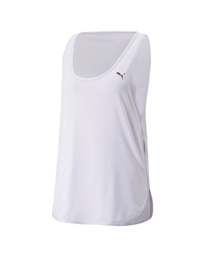 Damen Kurzarm-T-Shirt Puma Studio Yogini Lite Lavendel