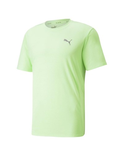 Maglia a Maniche Corte Uomo Puma Run Favorite Verde limone