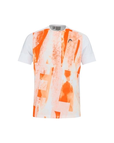 Men’s Short Sleeve T-Shirt Head Padel Tech Orange Padel