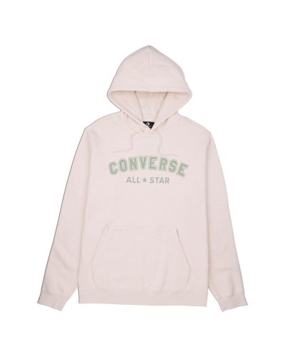 Felpa con Cappuccio Uomo Converse Fit All Star Beige