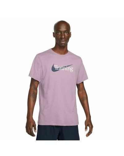 Herren Kurzarm-T-Shirt Nike Dri-Fit Lila