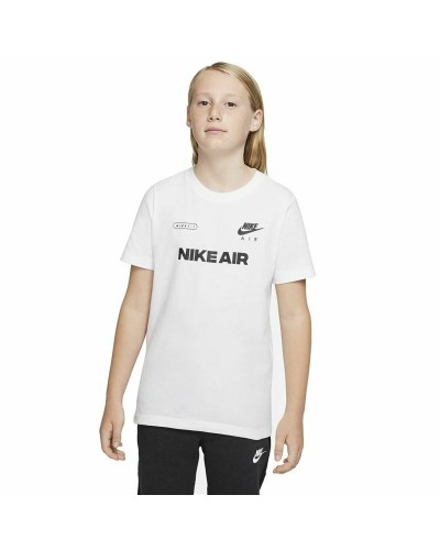 Camiseta de Manga Corta Infantil Nike Air Blanco