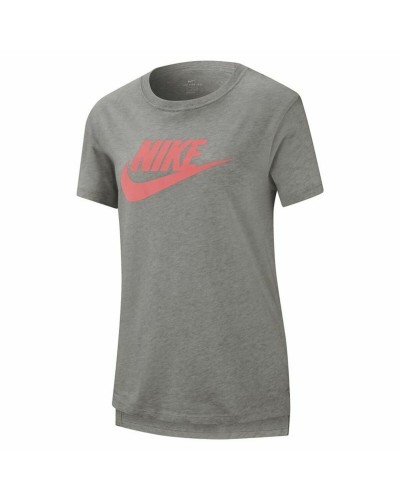 Lasten Lyhythihainen paita Nike Sportswear Harmaa
