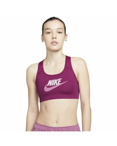 Sujetador Deportivo Nike Dri-FIT Swoosh Burdeos
