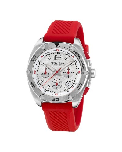 Men's Watch Nautica Silver (Ø 44 mm)