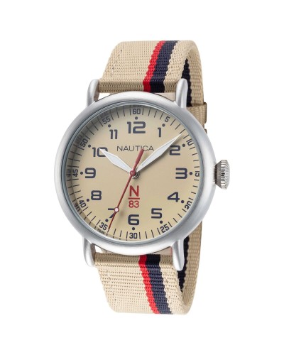 Miesten rannekellot Nautica NAPWLS911 Hopeinen (Ø 40 mm)