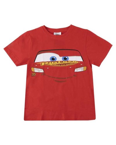 T-Shirt met Korte Mouwen voor kinderen Cars Rood