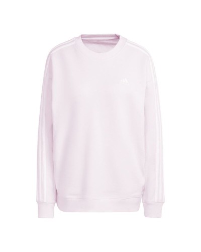 Women’s Sweatshirt without Hood Adidas 3S Ft Light Pink