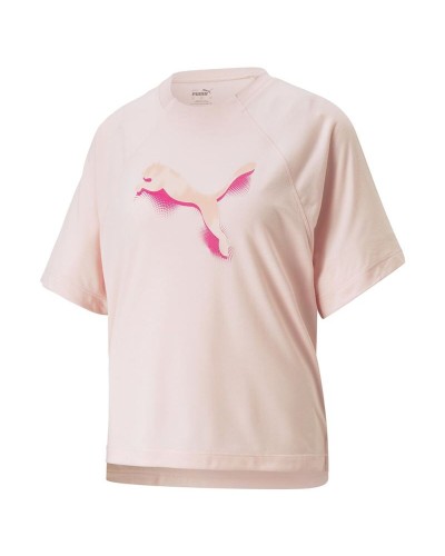 Damen Kurzarm-T-Shirt Puma Modernoversi Rosa