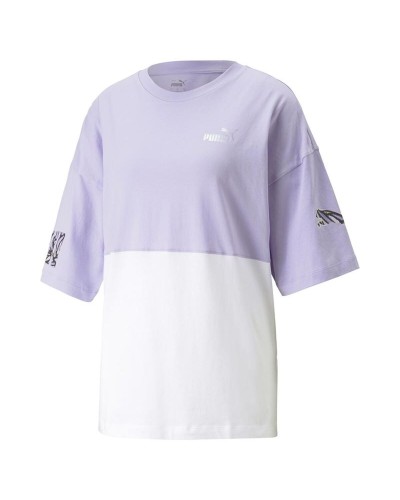 Maglia a Maniche Corte Donna Puma Power Nova Shin Malva