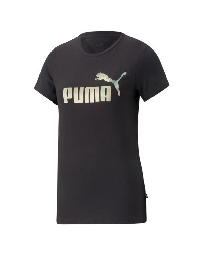 T-shirt med kortärm Dam Puma Essentials+ Nova Shine Svart