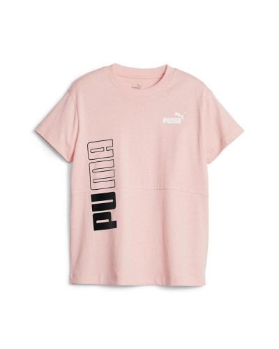 Barn T-shirt med kortärm Puma Power Colorblock Lax