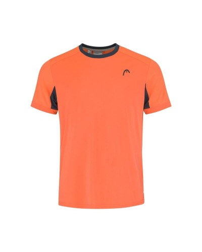 T-shirt med kortärm Herr Head Slice Mörk Orange