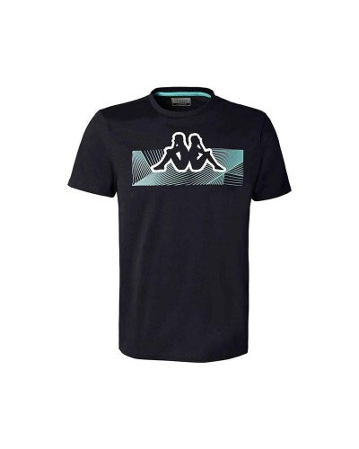 Camiseta de Manga Corta Hombre Kappa Eryx Graphik Azul oscuro