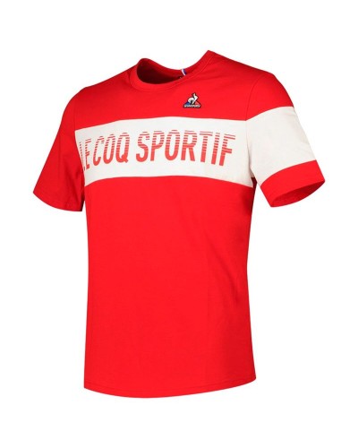 Herren Kurzarm-T-Shirt Le coq sportif N°2 Rouge Rot