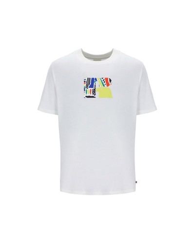 Camiseta de Manga Corta Hombre Russell Athletic Emt E36211 Blanco