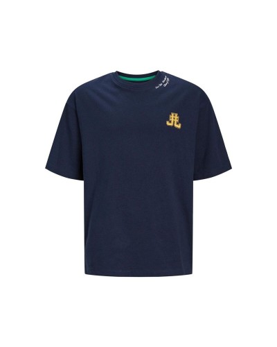 Barn T-shirt med kortärm Jack & Jones Jorcole Back Print Tee Ss Marinblå