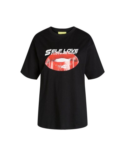 T-shirt med kortärm Herr Jack & Jones Jxkora Loose Svart