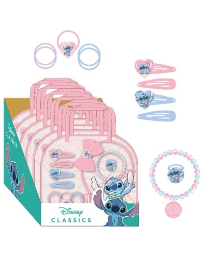 Set de Peluquería Infantil Stitch Rosa