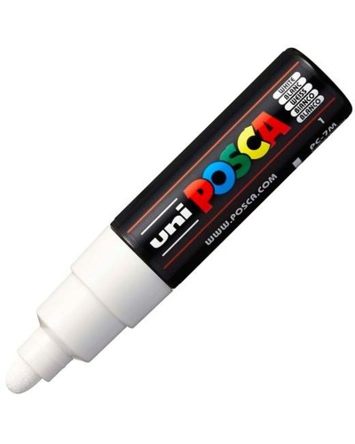 Marker Uni-Ball PC-7M Blanco Kunststoff