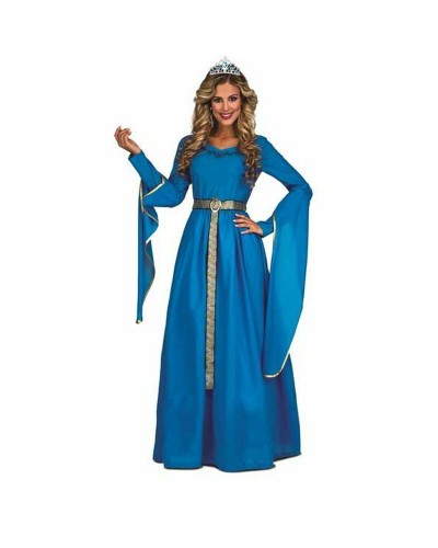 Kostuums voor Volwassenen My Other Me Blauw Middeleeuwse Prinses 2 Onderdelen
