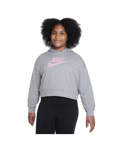 Sweatshirt met Capuchon voor Meisjes Nike Sportswear Club Grijs