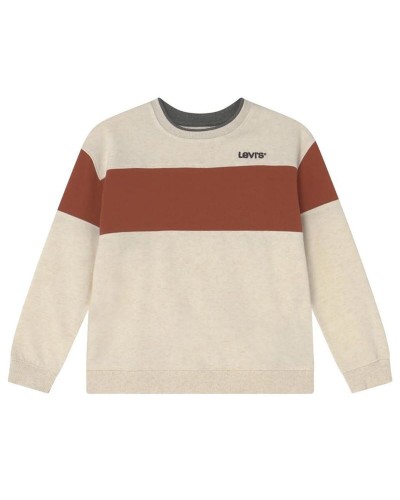Jungen Sweater ohne Kapuze Levi's Colorblock Crewneck Gelb