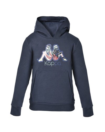 Tröja med huva Unisex Kappa Kappa Cache Mörkblå