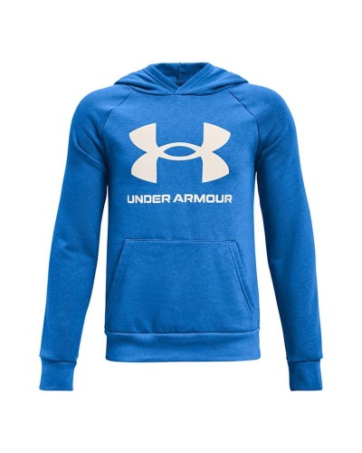 Tyttöjen hupullinen pusero Under Armour Rival Sininen