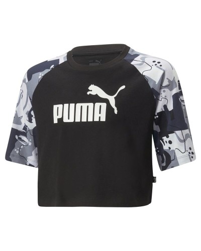 Maglia a Maniche Corte per Bambini Puma Ess+ Street Art Ragl Nero