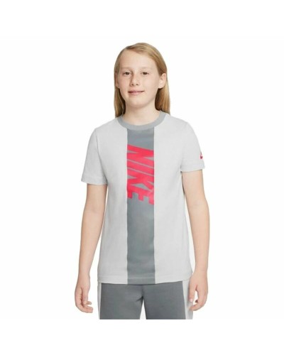 T-Shirt met Korte Mouwen voor kinderen Nike Sportswear  Wit
