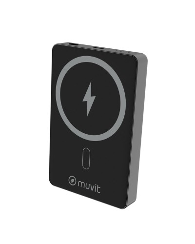 Powerbank Muvit for Change Negro Aluminio 10000 mAh