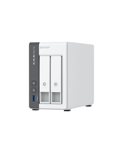 Nätlagringsenhet NAS Qnap TS-216G Vit Svart ARM Cortex-A55