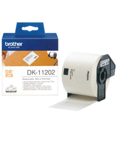 Etiquetas para Impresora Brother DK11202 Blanco Negro/Blanco