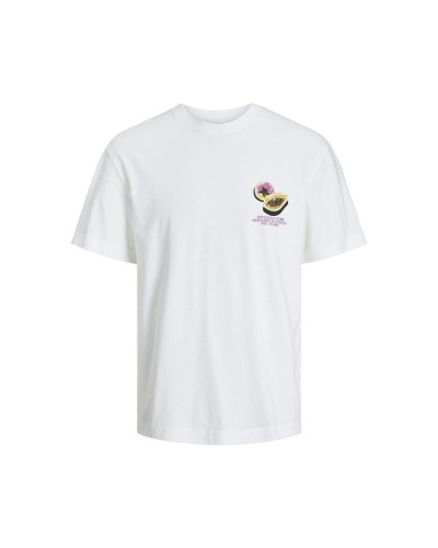 Lasten Lyhythihainen paita Jack & Jones Jortampa Back Ss Crew Neck Valkoinen