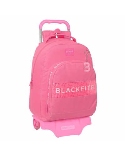 Reppu pyörillä BlackFit8 Glow up Pinkki (32 x 42 x 15 cm)