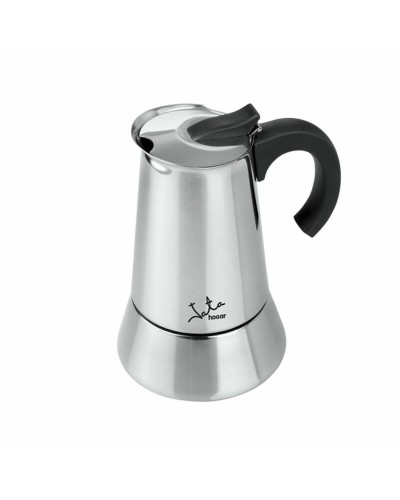 Italienische Kaffeemaschine JATA Stahl Metall Edelstahl 6 Tassen