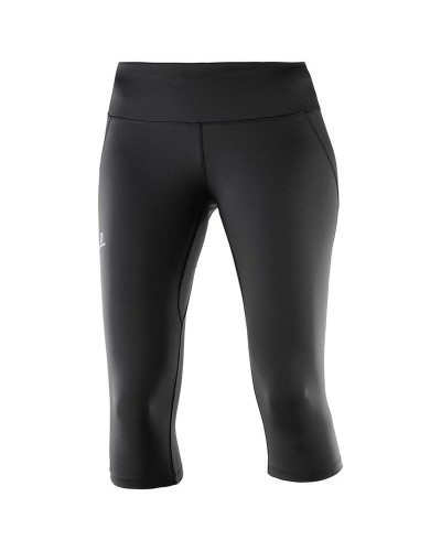 Sport leggings for Women Salomon Agile Mid Tight Black