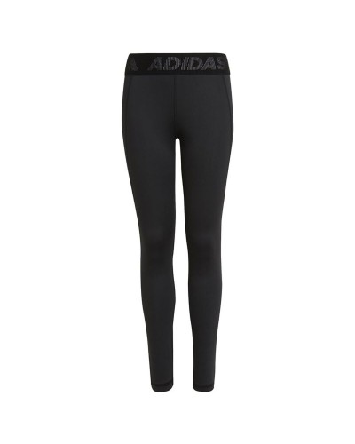 Sportleggings voor Kinderen Adidas Techfit AEROREADY Zwart
