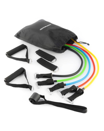 Set van weerstandsbanden met accessoires en oefeningengids InnovaGoods 5 Stuks (Refurbished B)