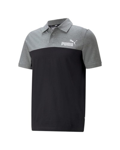 Herren Kurzarm-Poloshirt Puma 848004 01 Hellgrau S