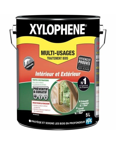 Peinture d'Apprêt Xylophene Blanc Transparent 5 L