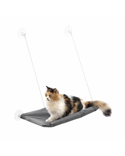 Kissan riippumatto Catlax InnovaGoods V0103474 Valkoinen Harmaa (Kunnostetut Tuotteet B)