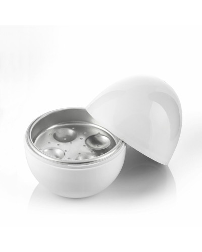 Cuociuova per Microonde con Ricettario Boilegg InnovaGoods Bianco (Ricondizionati B)