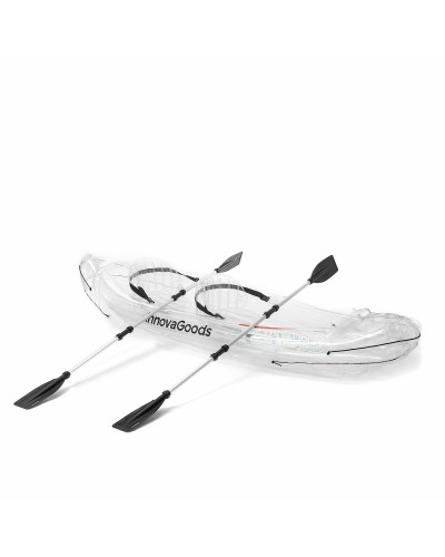 Kayak Gonfiabile Trasparente con Accessori Paros InnovaGoods 312 cm 2 posti (Ricondizionati B)