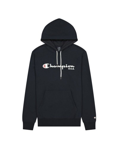 Sudadera con Capucha Hombre Champion USA Logo M Azul oscuro